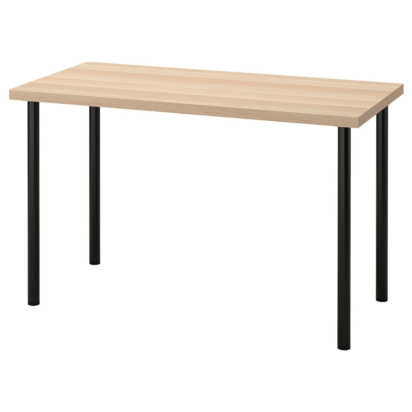 Письменный стол - IKEA LAGKAPTEN/ADILS, 120х60 см, под беленый дуб/черный, ЛАГКАПТЕН/АДИЛЬС ИКЕА