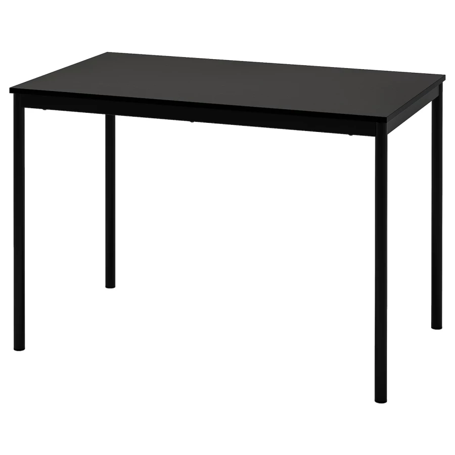 Стол обеденный - IKEA SANDSBERG, 110х67х75 см, черный, САНДСБЕРГ ИКЕА (изображение №1)