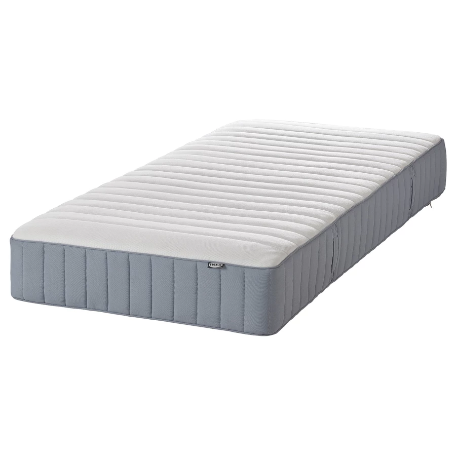 Континентальная кровать - IKEA ESPEVÄR/VALEVÅG/ESPEVAR/VALEVAG, 200х160 см, матрас жесткий/средне-жесткий, белый, ЭСПЕВАР/ВАЛЕВОГ ИКЕА (изображение №2)