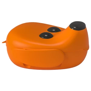 Контейнер для продуктов с крышкой - IKEA SMASKA, 18х17х10 см, оранжевый, СМАСКА ИКЕА