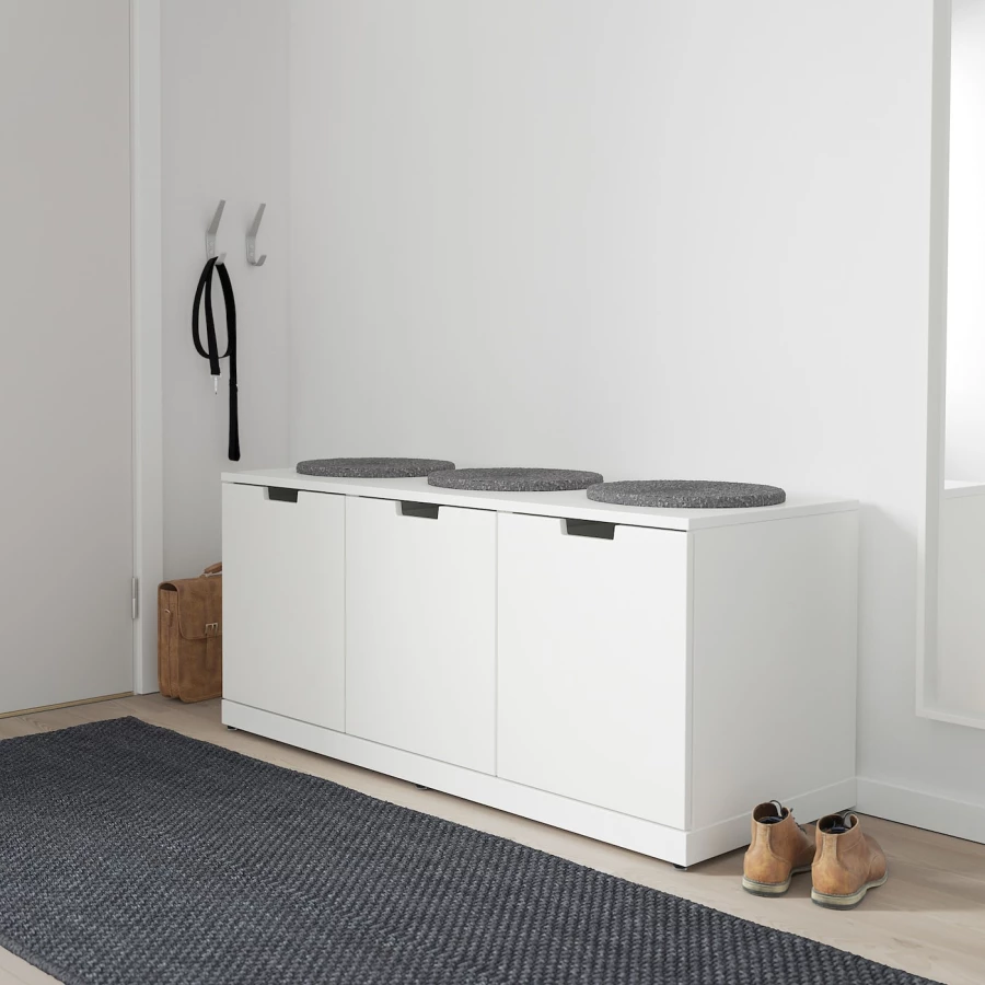 Комод - IKEA NORDLI/НОРДЛИ ИКЕА, 47х120х54 см, белый (изображение №2)