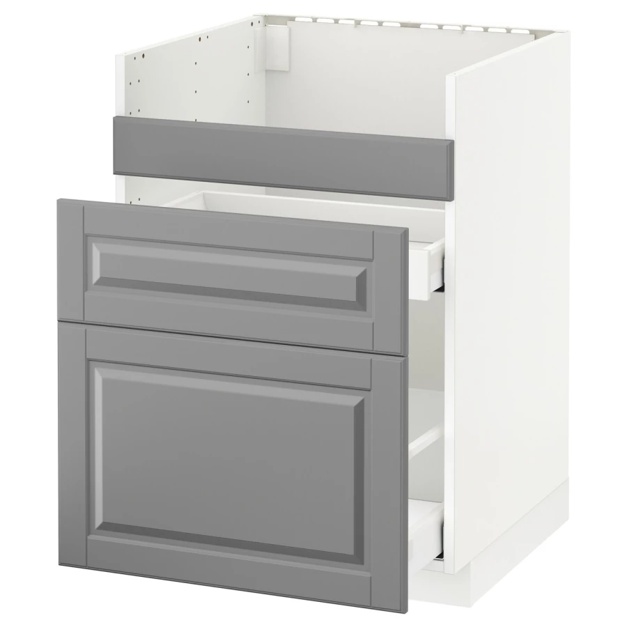 Шкаф под раковину /3 шт/2 шт - METOD / HAVSEN  IKEA/ МЕТОД/ХАВСЕН/ИКЕА, 88х60 см,  белый/серый (изображение №1)