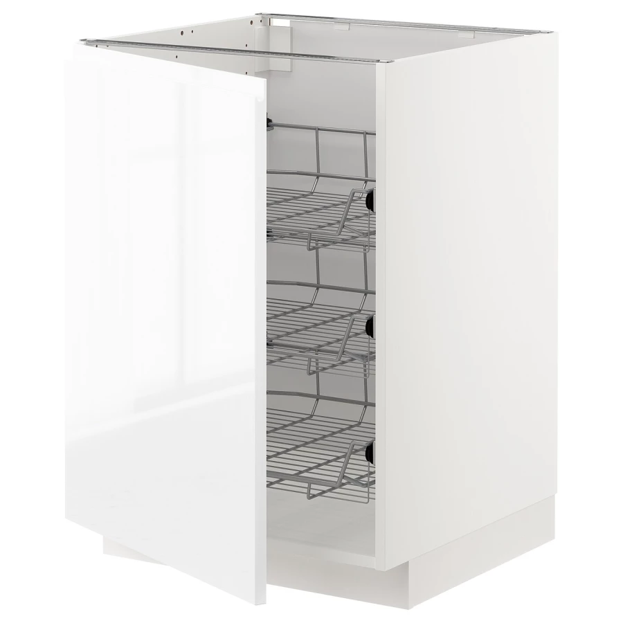 Навесной шкаф - METOD IKEA/ МЕТОД ИКЕА, 88х60 см, белый (изображение №1)