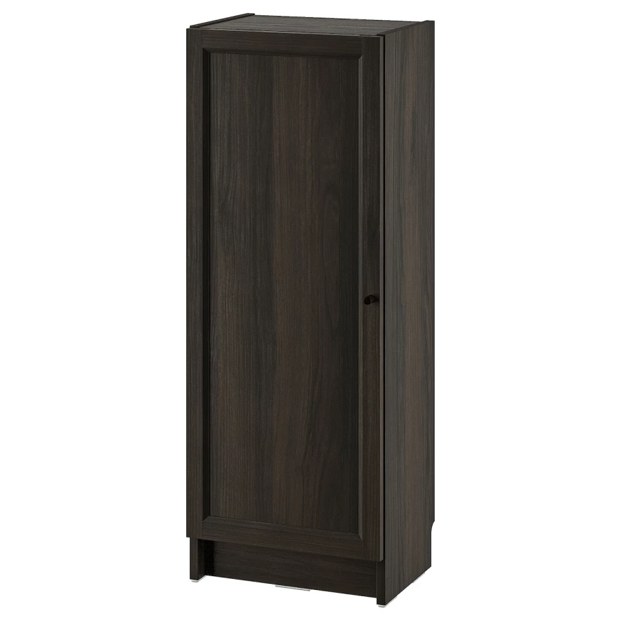 Книжный шкаф -  BILLY / OXBERG IKEA/ БИЛЛИ/ ОКСБЕРГ ИКЕА, 40х30х106 см,темно-коричневый (изображение №1)