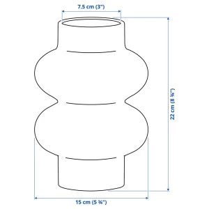 Второе фото. PÄRLHÄGG Ваза ИКЕА