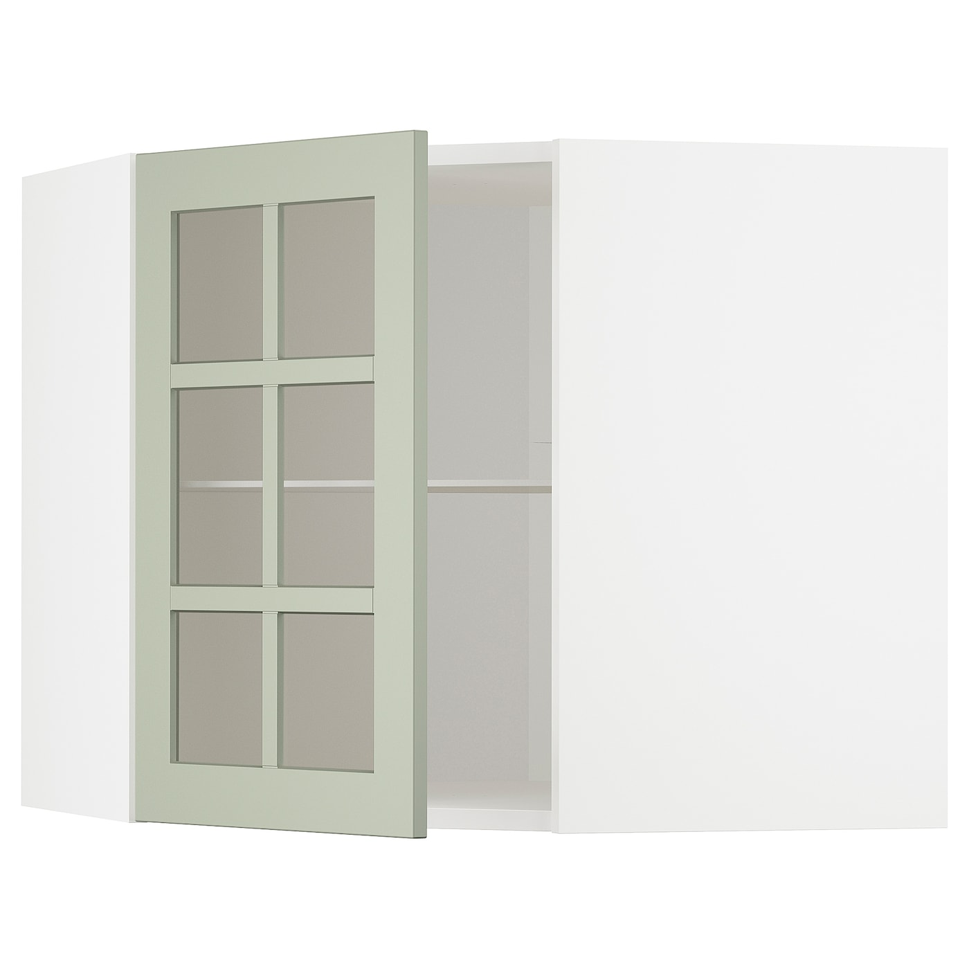 Шкаф    - METOD IKEA/ МЕТОД ИКЕА, 68х60 см, белый/зеленый