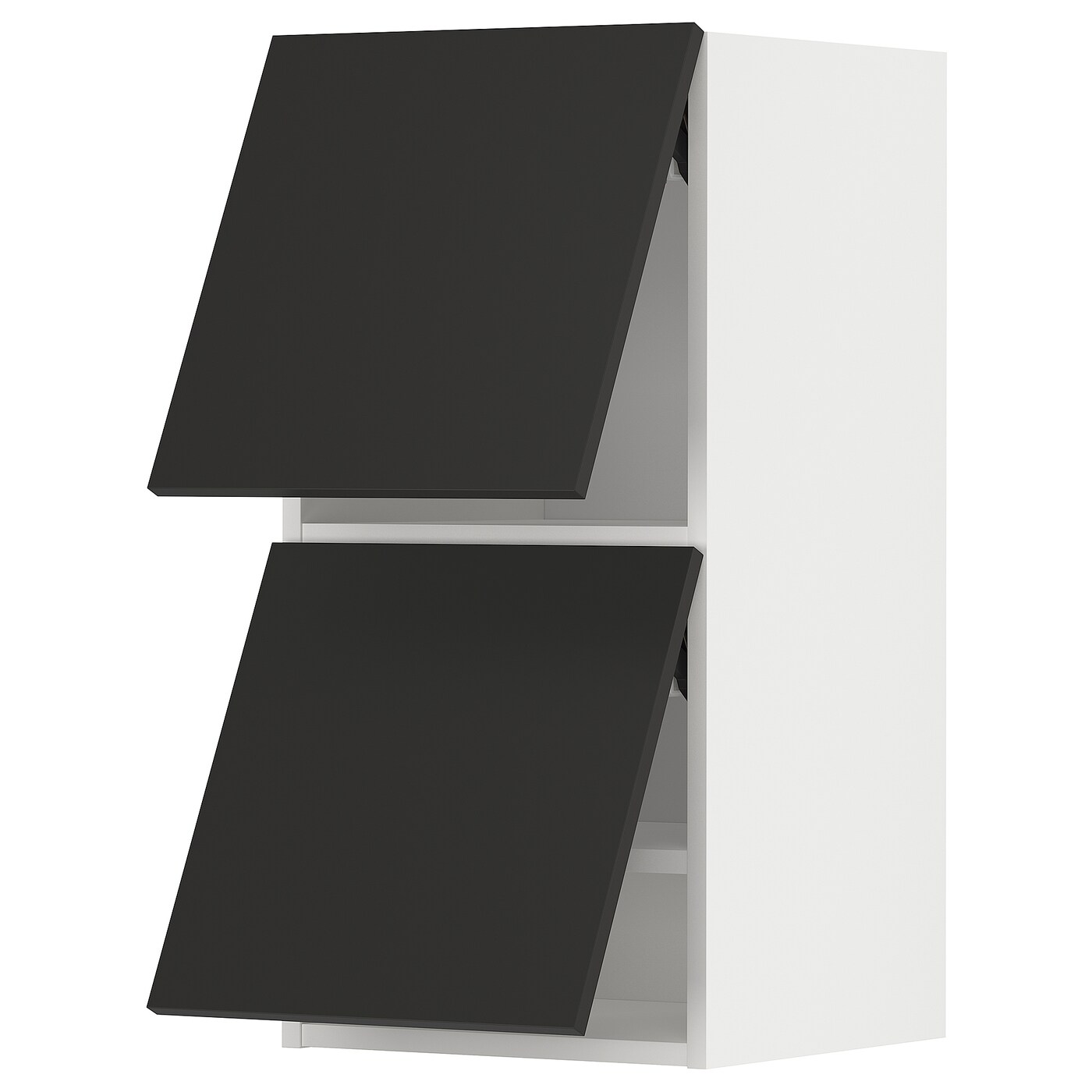 Навесной шкаф - METOD IKEA/ МЕТОД ИКЕА, 80х40 см, белый/черный