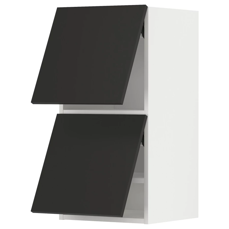 Навесной шкаф - METOD IKEA/ МЕТОД ИКЕА, 80х40 см, белый/черный (изображение №1)