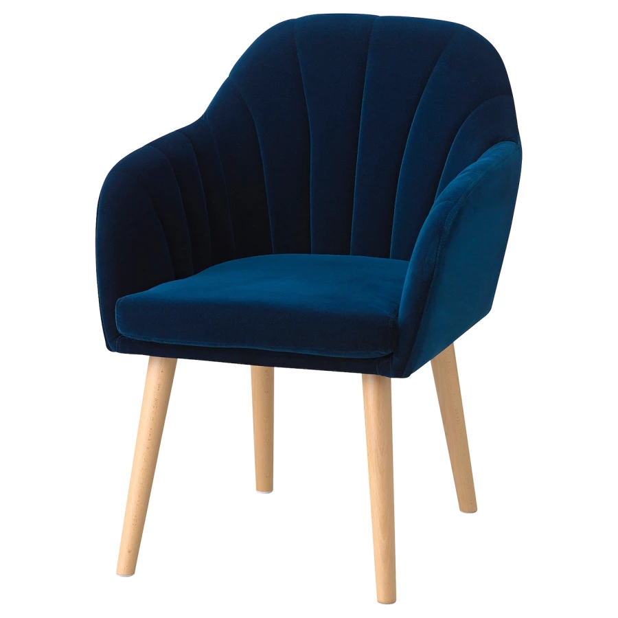 Кресло - IKEA BÄSTDAL/BASTADAL, 60х66х80 см, синий, БОСТДАЛ ИКЕА (изображение №1)