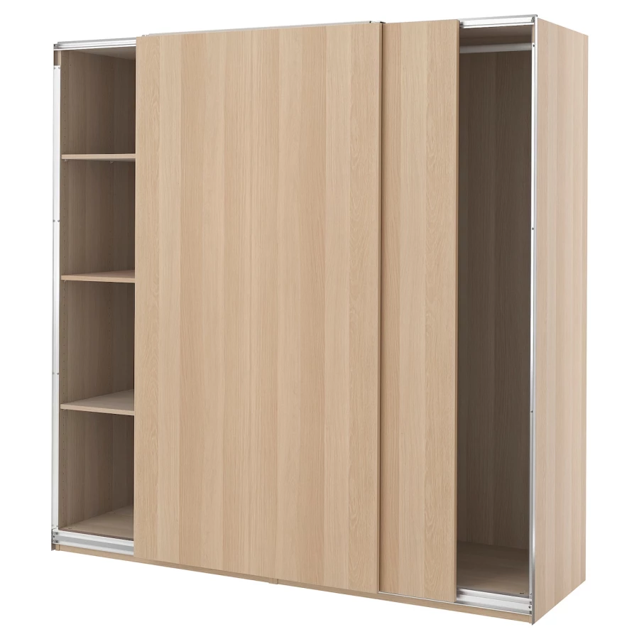 Шкаф - IKEA PAX/HASVIK/ПАКС/ХАСВИК ИКЕА, 66х200х201 см, светло-коричневый (изображение №1)