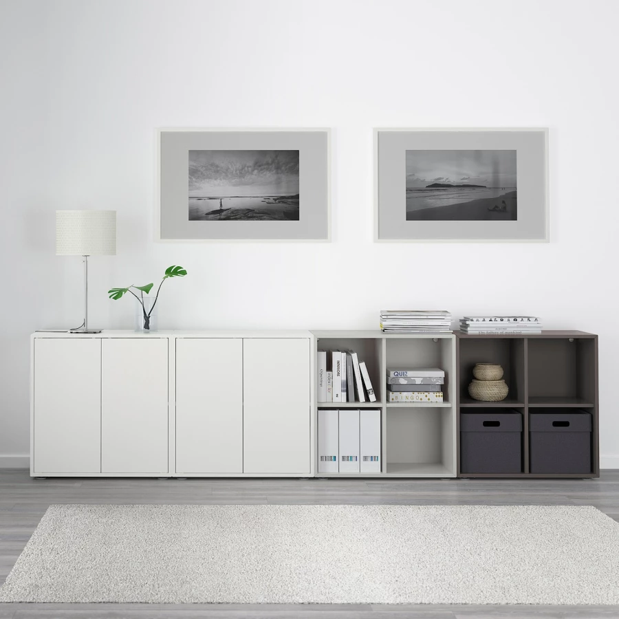 Комбинация для хранения - EKET IKEA/ЭКЕТ ИКЕА, 280x35x72 ,серый (изображение №2)