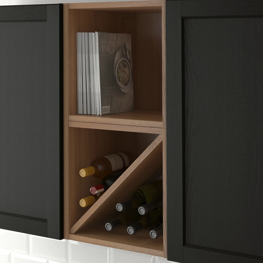 Полка для вина - VADHOLMA IKEA/ ВАДХОЛЬМА ИКЕА,  40х40 см, коричневый (изображение №3)