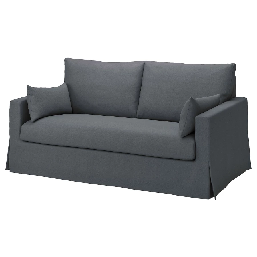 Чехол на 2-местный диван - HYLTARP IKEA/ ХУЛТАРП ИКЕА, серый (изображение №1)