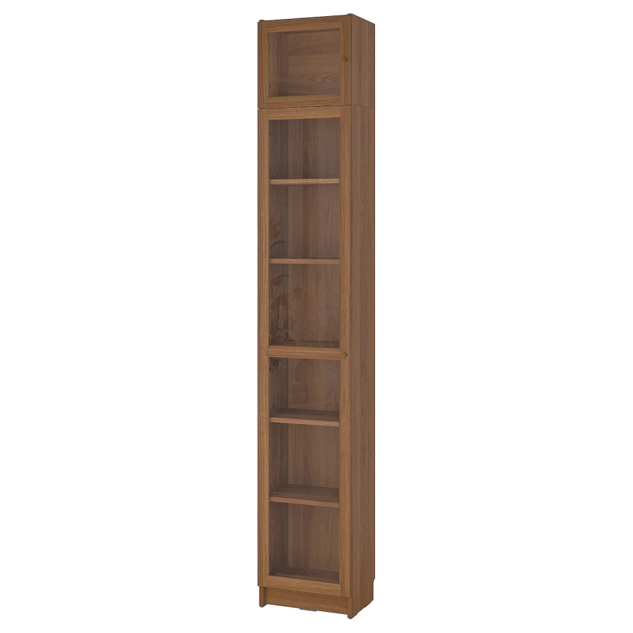 Книжный шкаф -  BILLY / OXBERG IKEA/ БИЛЛИ/ ОКСБЕРГ ИКЕА, 40х30х237 см,коричневый (изображение №1)