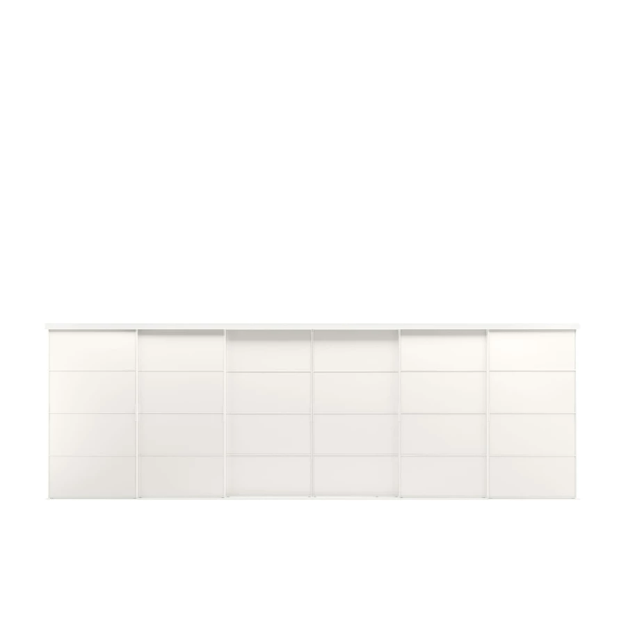Пара рам раздвижных дверей - SKYTTA/ MEHAMN IKEA/ СКЮТТА/ МЕХАМН  ИКЕА, 603х205 см, белый (изображение №1)