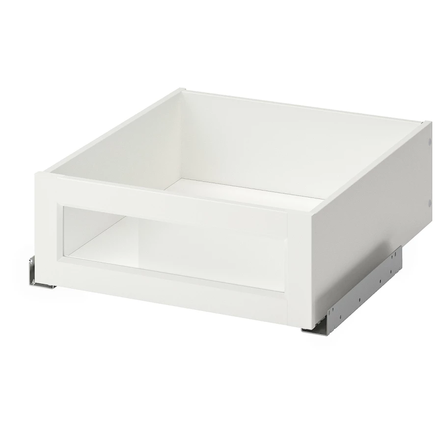 Ящик с фронтальной панелью - IKEA KOMPLEMENT, 50x58 см, белый КОМПЛИМЕНТ ИКЕА (изображение №1)