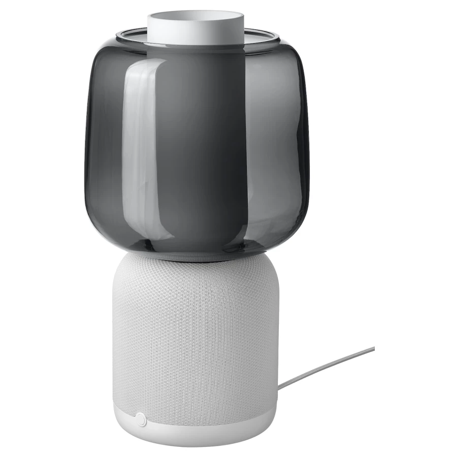 Колонка-лампа Wi-Fi - IKEA SYMFONISK, 16х20 см, белый/черный, СИМФОНИСК ИКЕА (изображение №1)
