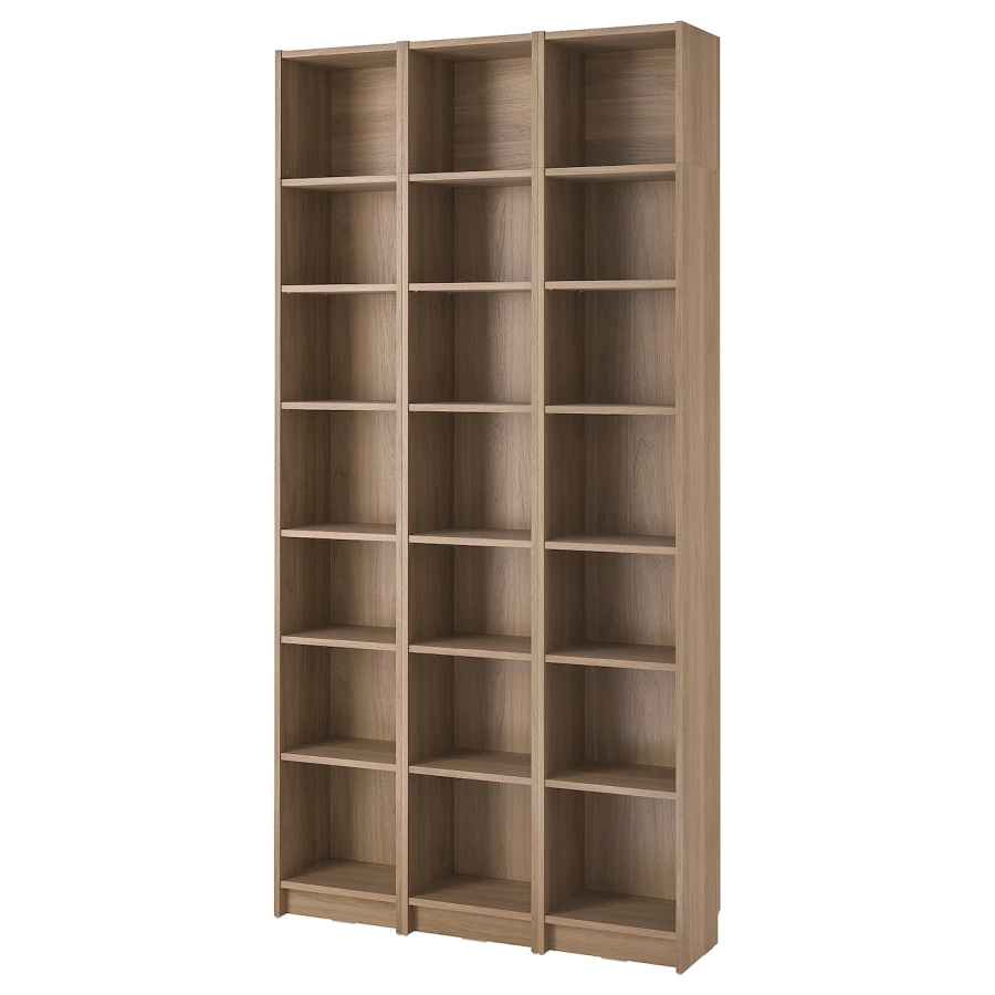 Книжный шкаф -  BILLY IKEA/ БИЛЛИ ИКЕА, 120х28х237 см,под беленый дуб (изображение №1)