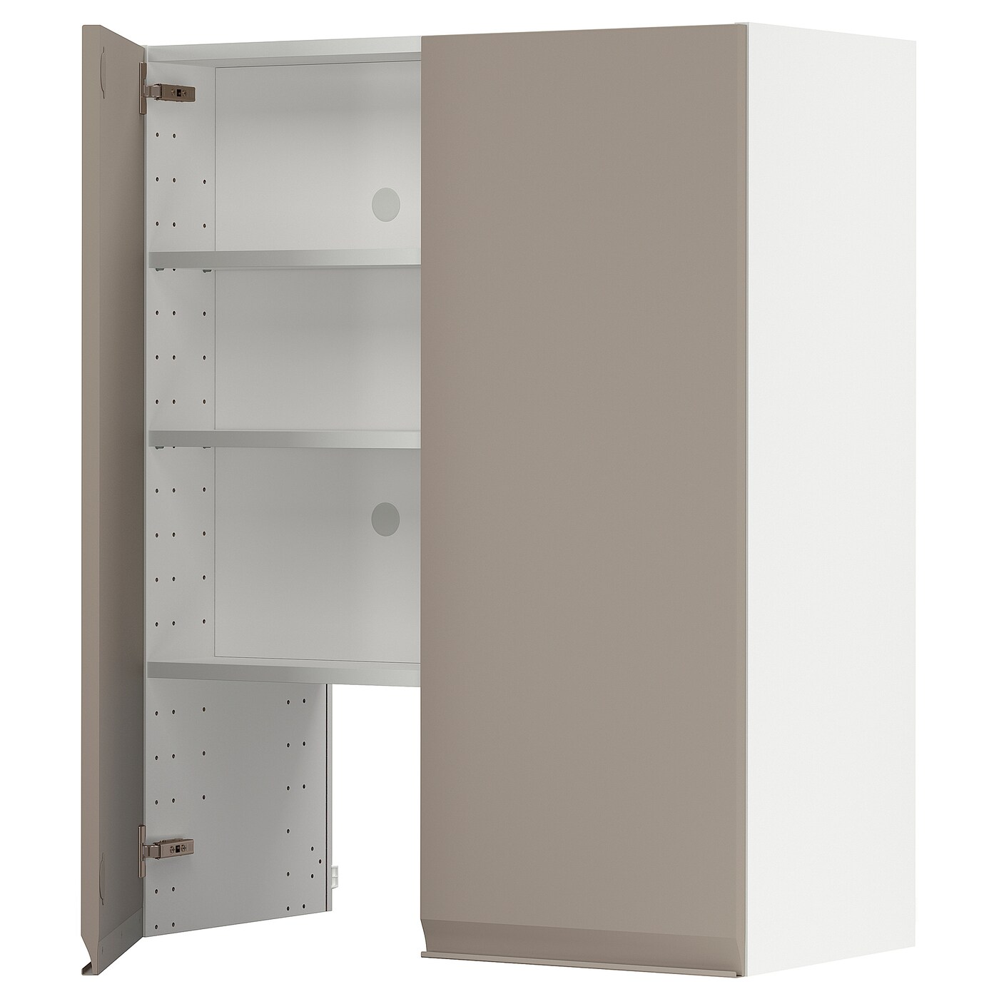 Навесной шкаф - METOD  IKEA/  МЕТОД ИКЕА, 100х80 см, белый/бежевый