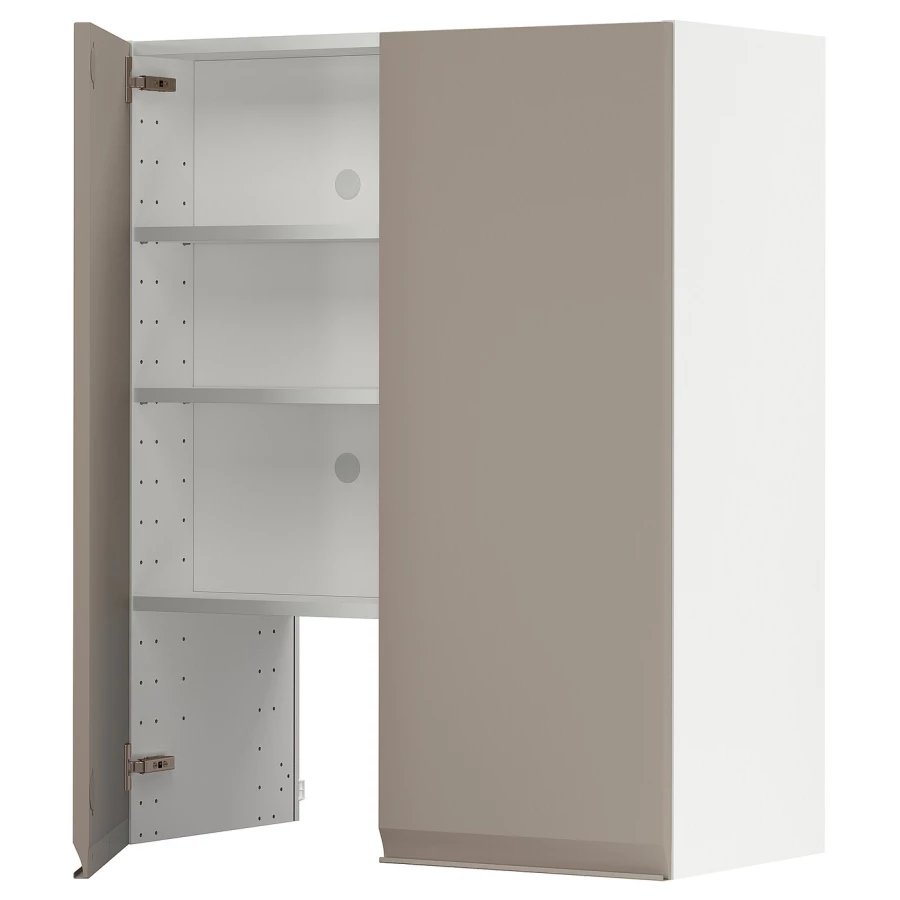 Навесной шкаф - METOD  IKEA/  МЕТОД ИКЕА, 100х80 см, белый/бежевый (изображение №1)