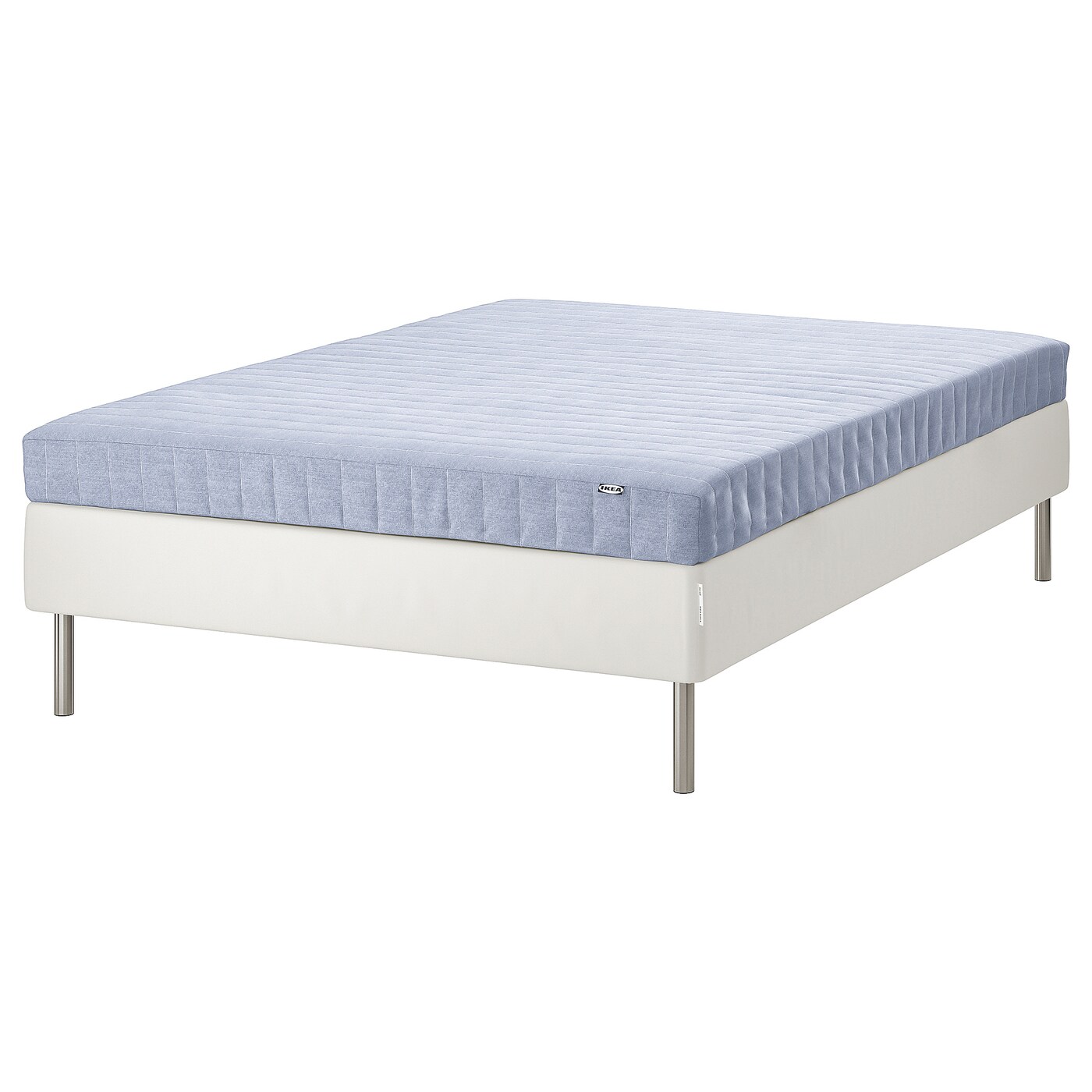 Кровать - IKEA ESPEVÄR/VADSÖ/ESPEVAR/VADSO, белый, жесткий матрас, 200х140 см, ЭСПЕВАР/ВАДСО