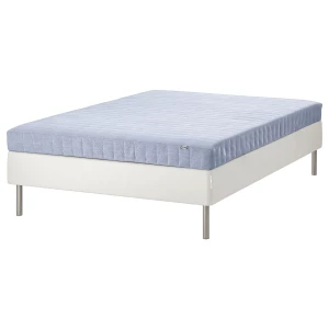 Континентальная кровать - IKEA ESPEVÄR/VADSÖ/ESPEVAR/VADSO, белый, жесткий матрас, 200х140 см, ЭСПЕВАР/ВАДСО