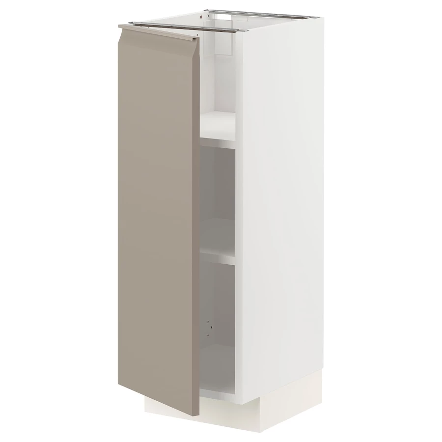 Напольный шкаф - METOD IKEA/ МЕТОД ИКЕА,  88х30 см, белый/бежевый (изображение №1)