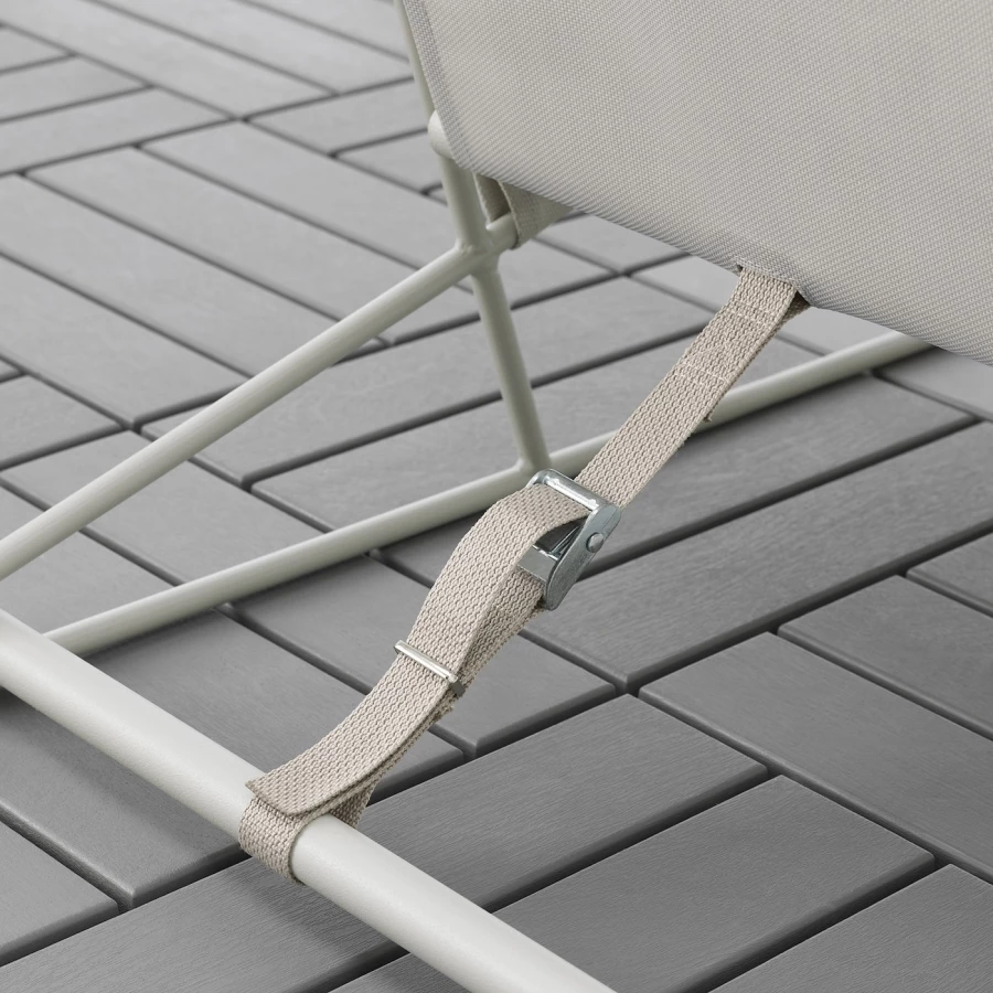 Садовое кресло - IKEA HAVSTEN, 76x92x98см, серый/бежевый, ХАВСТЕН ИКЕА (изображение №4)