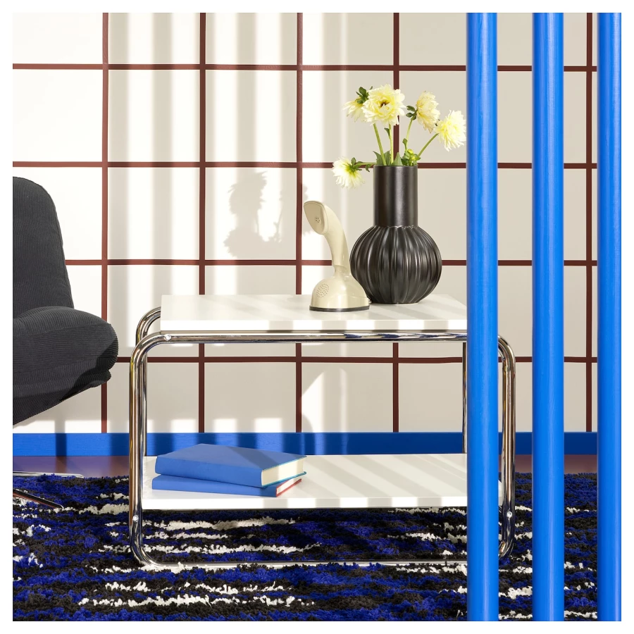 Журнальный стол - BAGGBODA  IKEA/ БАГГЕБО ИКЕА, 71х50х47 см, белый (изображение №2)