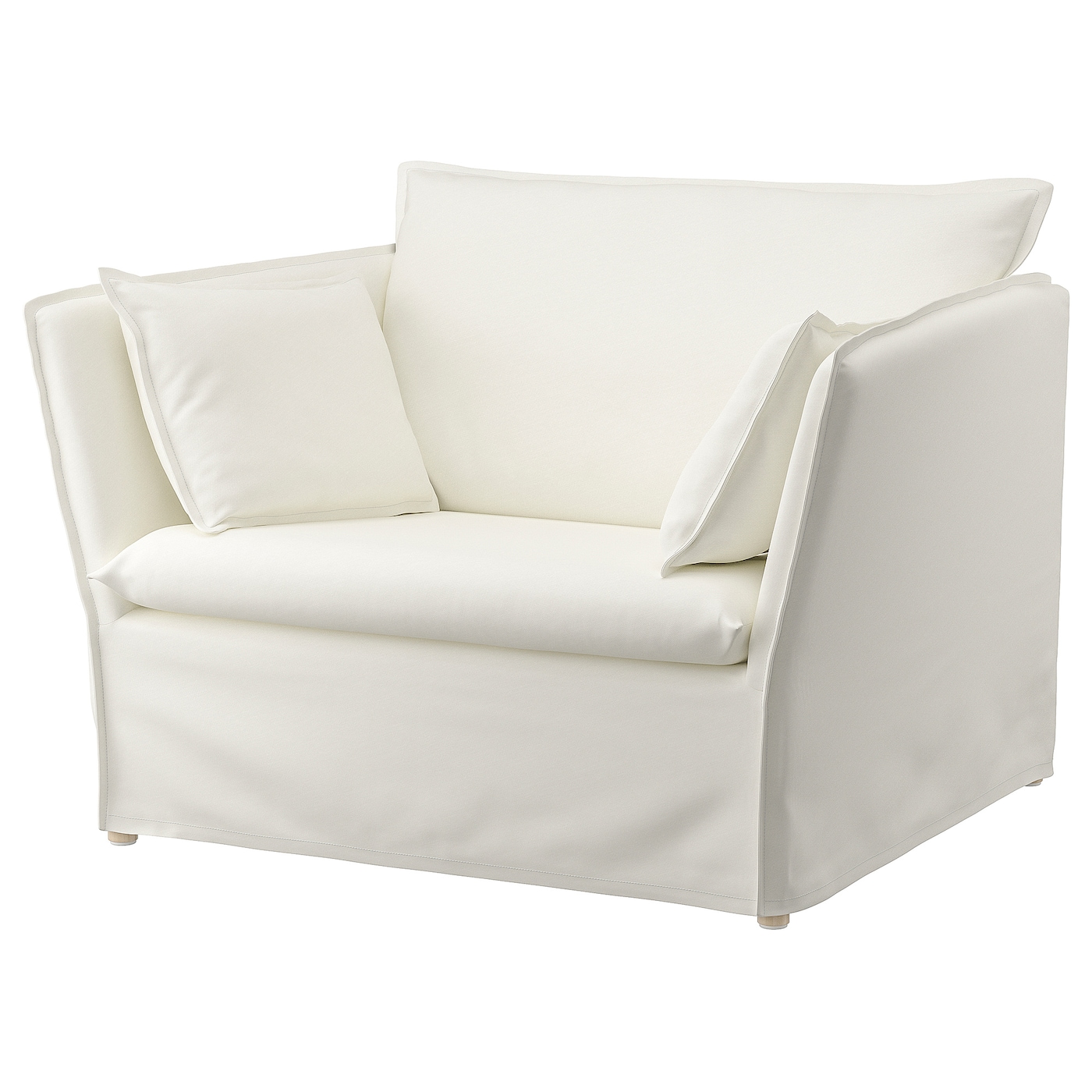 Кресло - IKEA BACKSÄLEN/BACKSALEN, 115х94х85 см, белый,  БАКСЭЛЕН ИКЕА