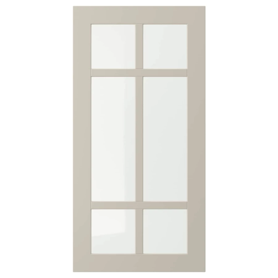 Дверца со стеклом - IKEA STENSUND, 80х40 см, бежевый, СТЕНСУНД ИКЕА (изображение №1)
