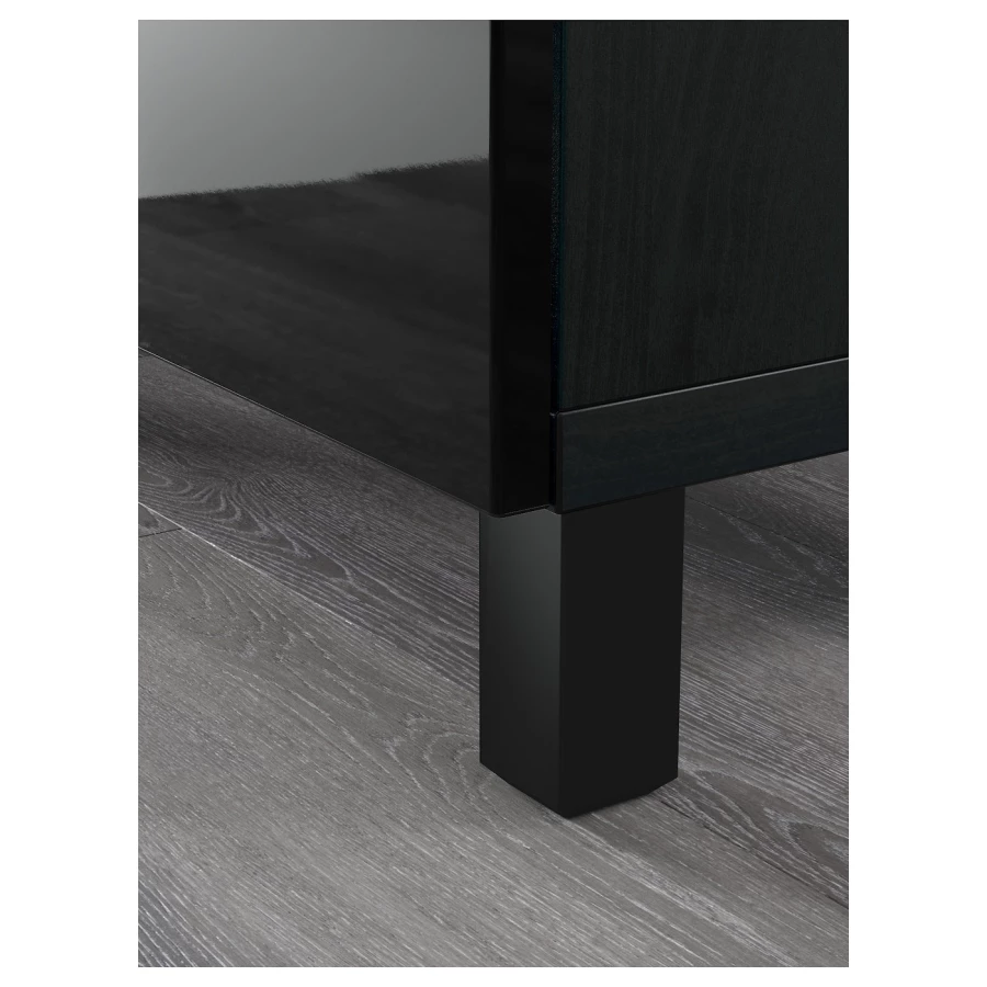 Комбинация для хранения - BESTÅ/ BESTА IKEA/ БЕСТА/БЕСТО ИКЕА, 180х112 см, черный (изображение №8)