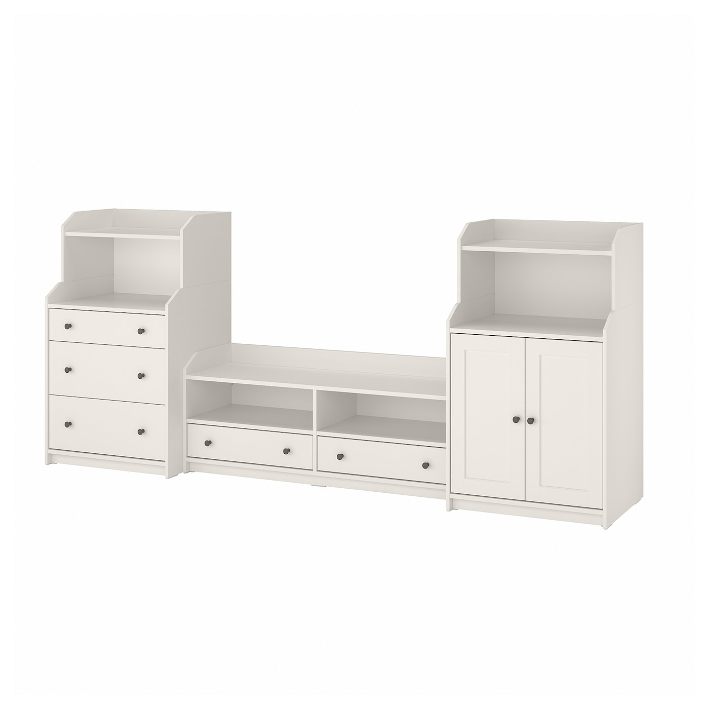 Шкаф для ТВ - IKEA HAUGA, 116x46x277см, белый, ХАУГА ИКЕА