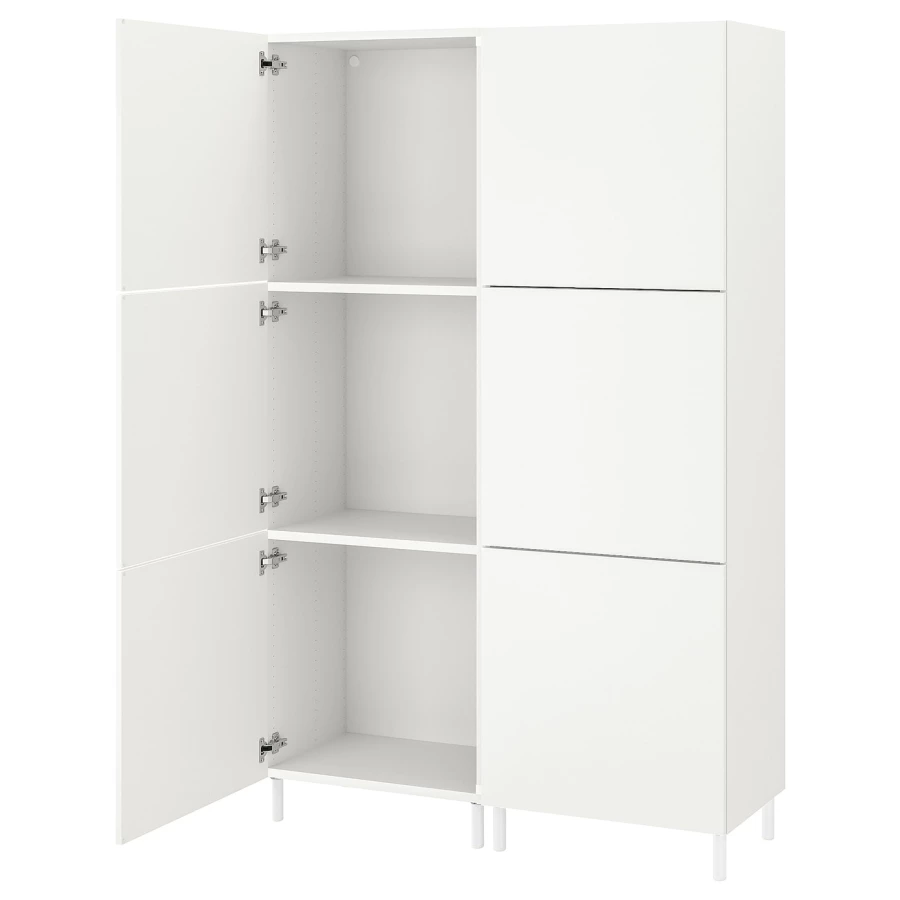 Платяной шкаф - IKEA PLATSA/FONNES  / ПЛАТСА/ФОННЕС ИКЕА, 120x42x191 см, белый (изображение №1)