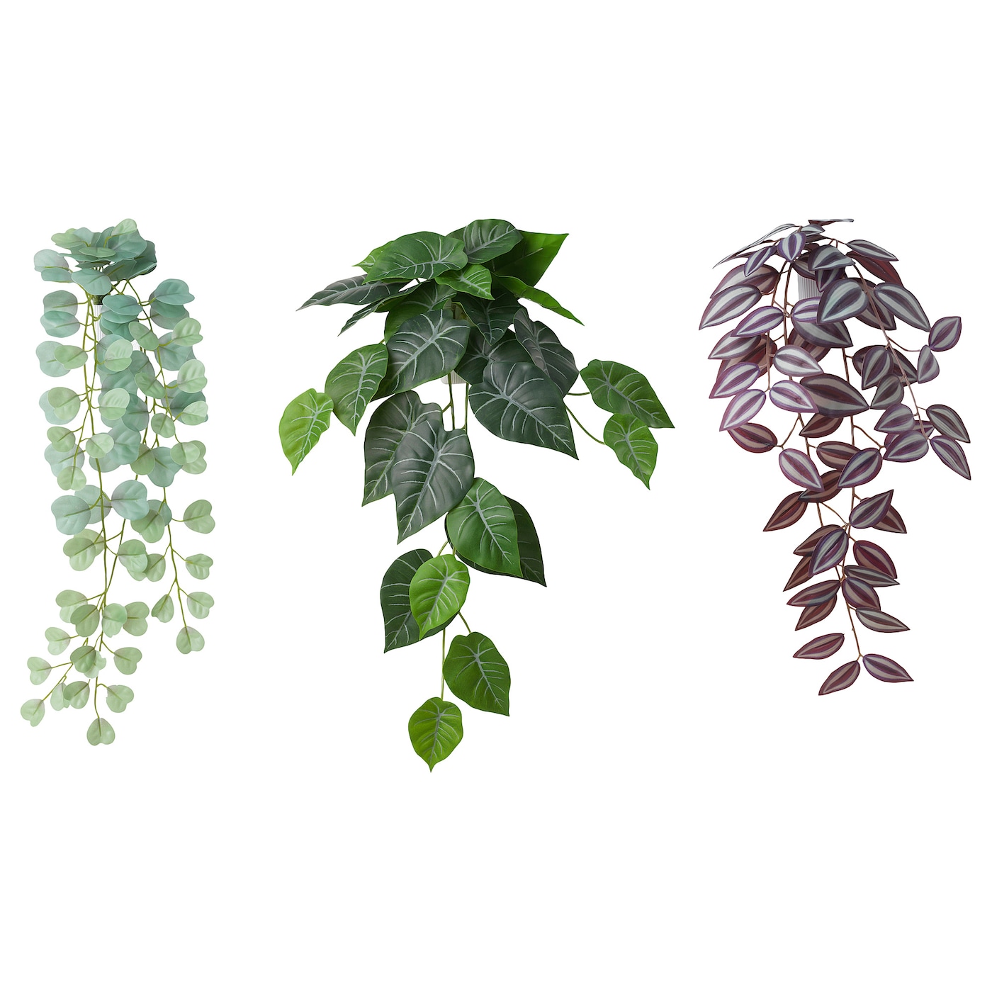 Искусственное растение, 3 шт. - IKEA FEJKA, зеленый, ФЕЙКА ИКЕА