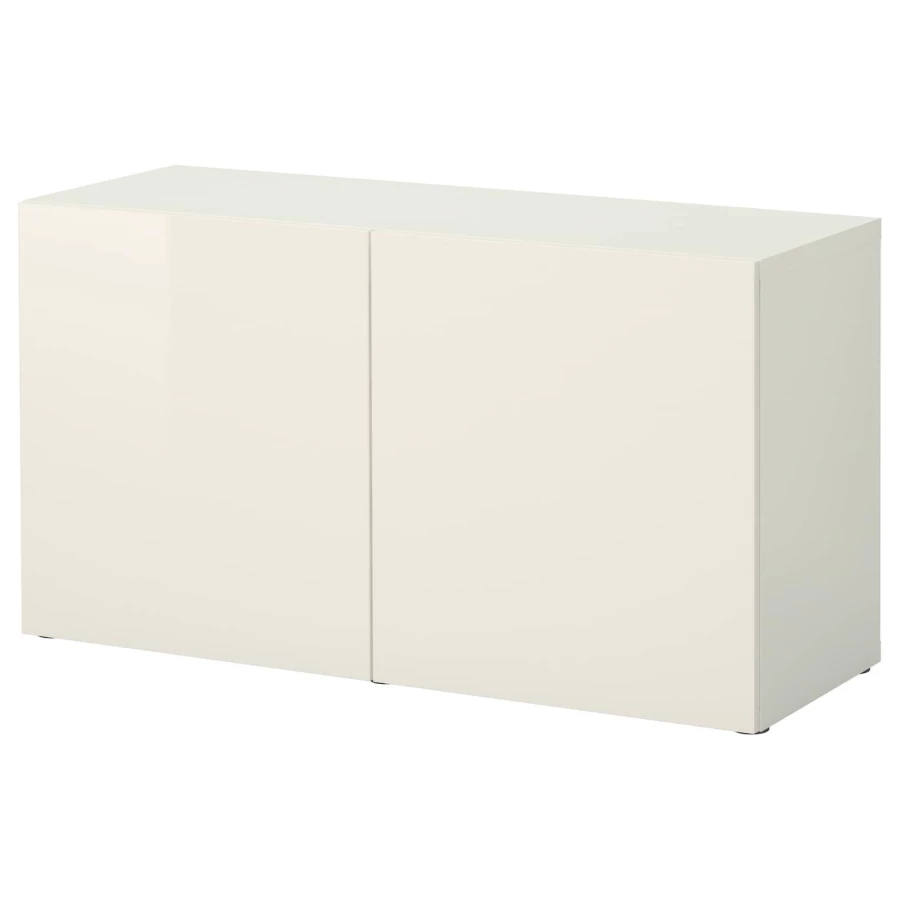 Шкаф - IKEA BESTÅ/BESTA/БЕСТО ИКЕА, 120x42x64 см, белый (изображение №1)