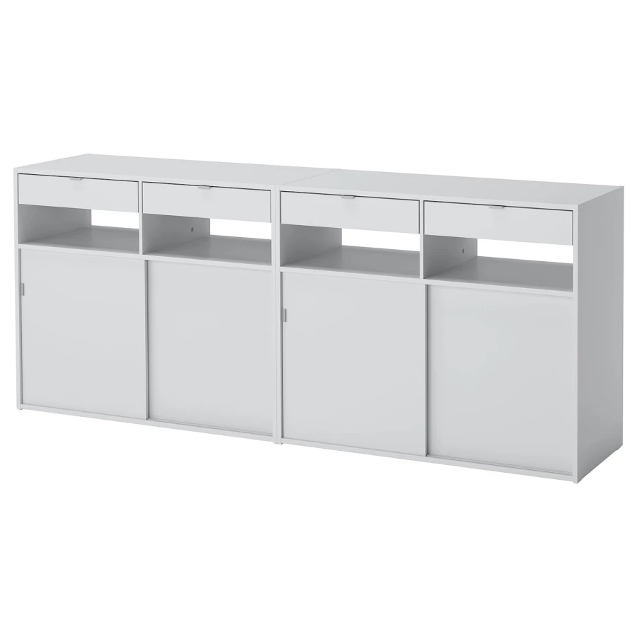 Шкаф -SPIKSMED  IKEA/ СПИКСМЕД ИКЕА, 195х79 см, серый (изображение №1)
