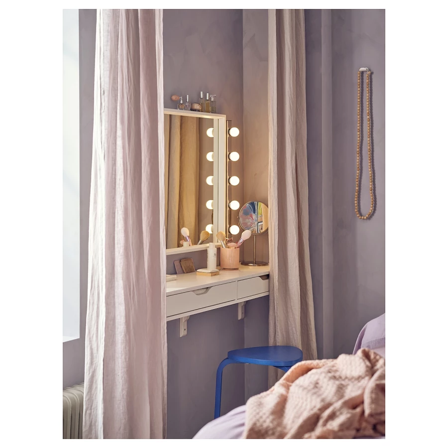 Настенный светильник - MUSIK  IKEA/ МУЗИК ИКЕА, 60 см, серебристый (изображение №4)