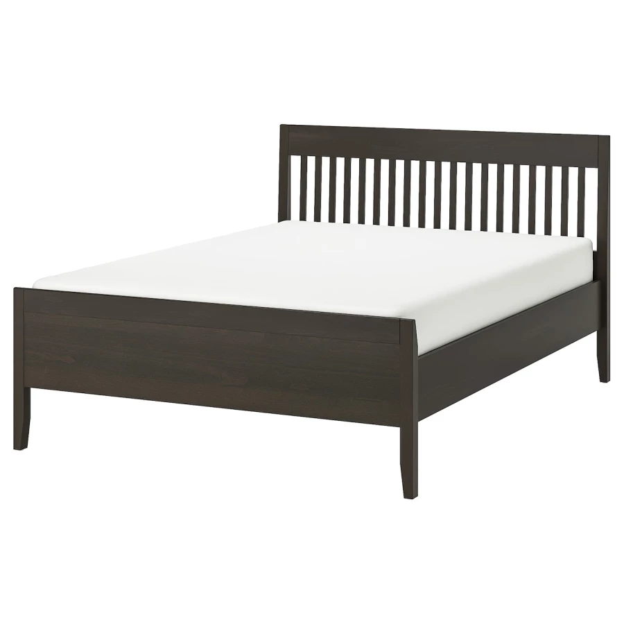Каркас кровати - IKEA IDANÄS/IDANAS, 200х140 см, темно-коричневый, ИДАНЭС ИКЕА (изображение №1)