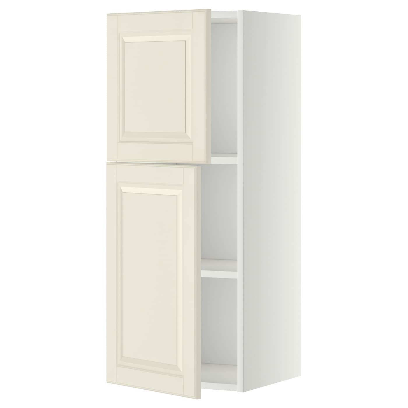 Навесной шкаф с полкой - METOD IKEA/ МЕТОД ИКЕА, 100х40 см, кремовый/белый