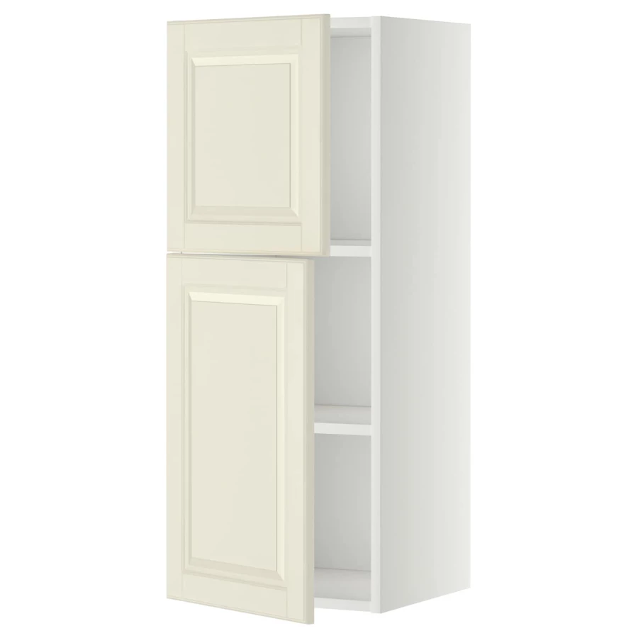 Навесной шкаф с полкой - METOD IKEA/ МЕТОД ИКЕА, 100х40 см, кремовый/белый (изображение №1)