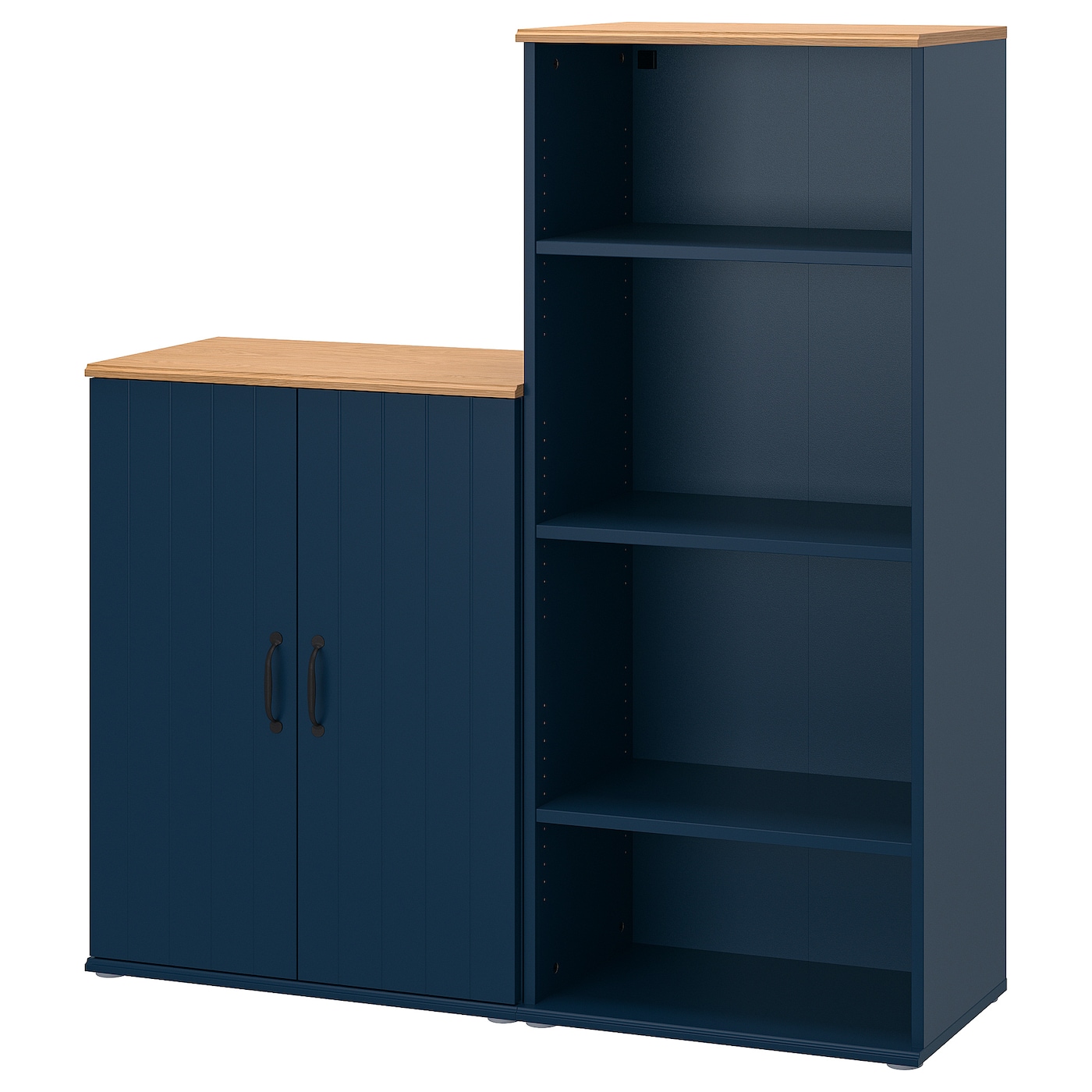 Шкаф для хранения - SKRUVBY IKЕA/ СКРУВБИ  ИКЕА/ 130x140х38 см, темно-синий