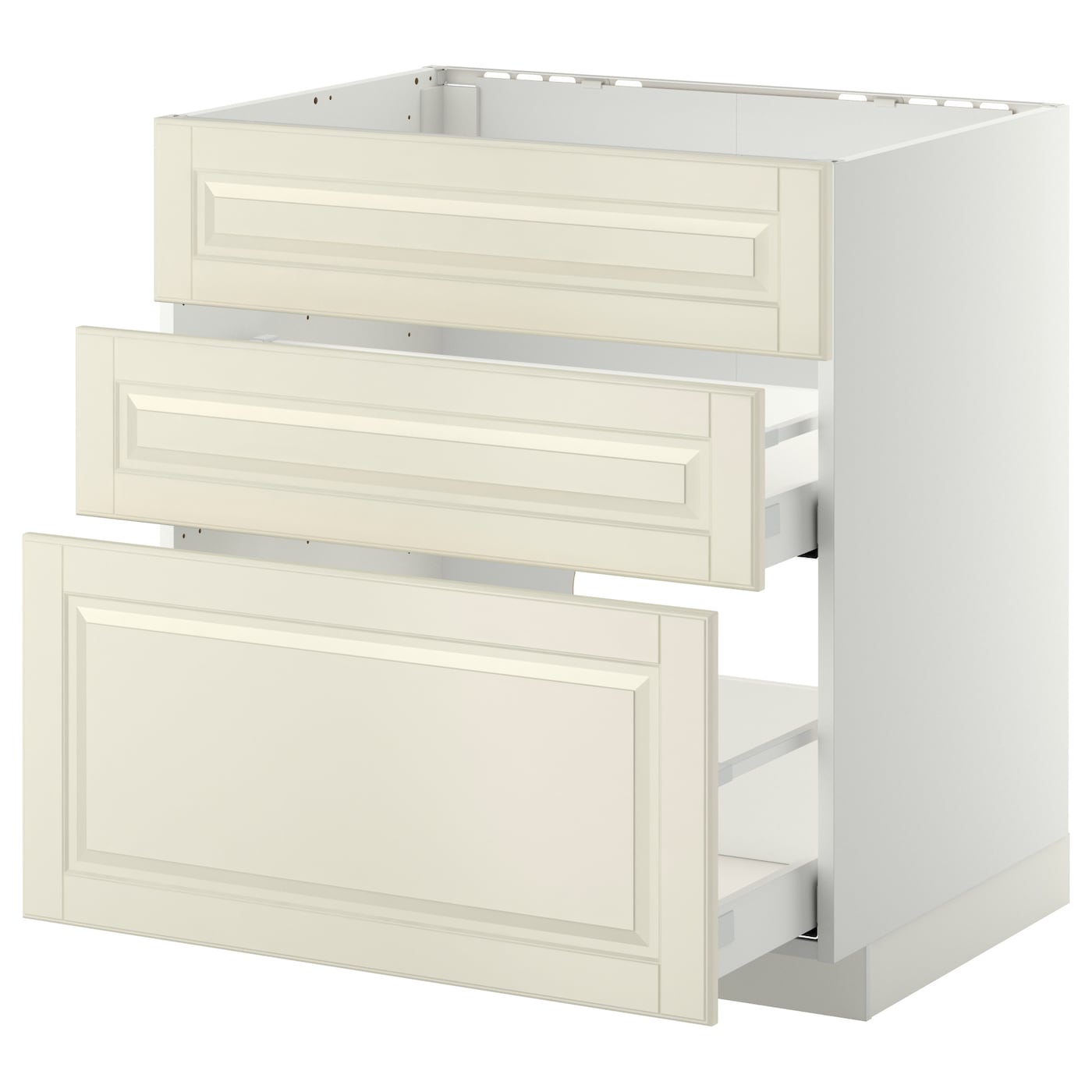 Напольный кухонный шкаф  - IKEA METOD MAXIMERA, 88x62x80см, белый/бежевый, МЕТОД МАКСИМЕРА ИКЕА