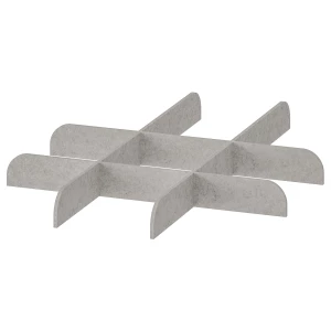 Вставка в ящик - KOMPLEMENT IKEA/ КОМПЛЕМЕНТ ИКЕА, 58х50 см, серый