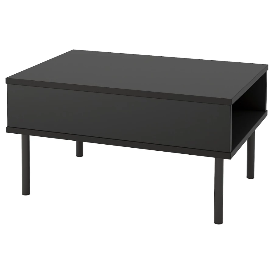 Приставной столик - IKEA ИКЕА TUNSTA, 70x50х37 см, антрацит (изображение №1)