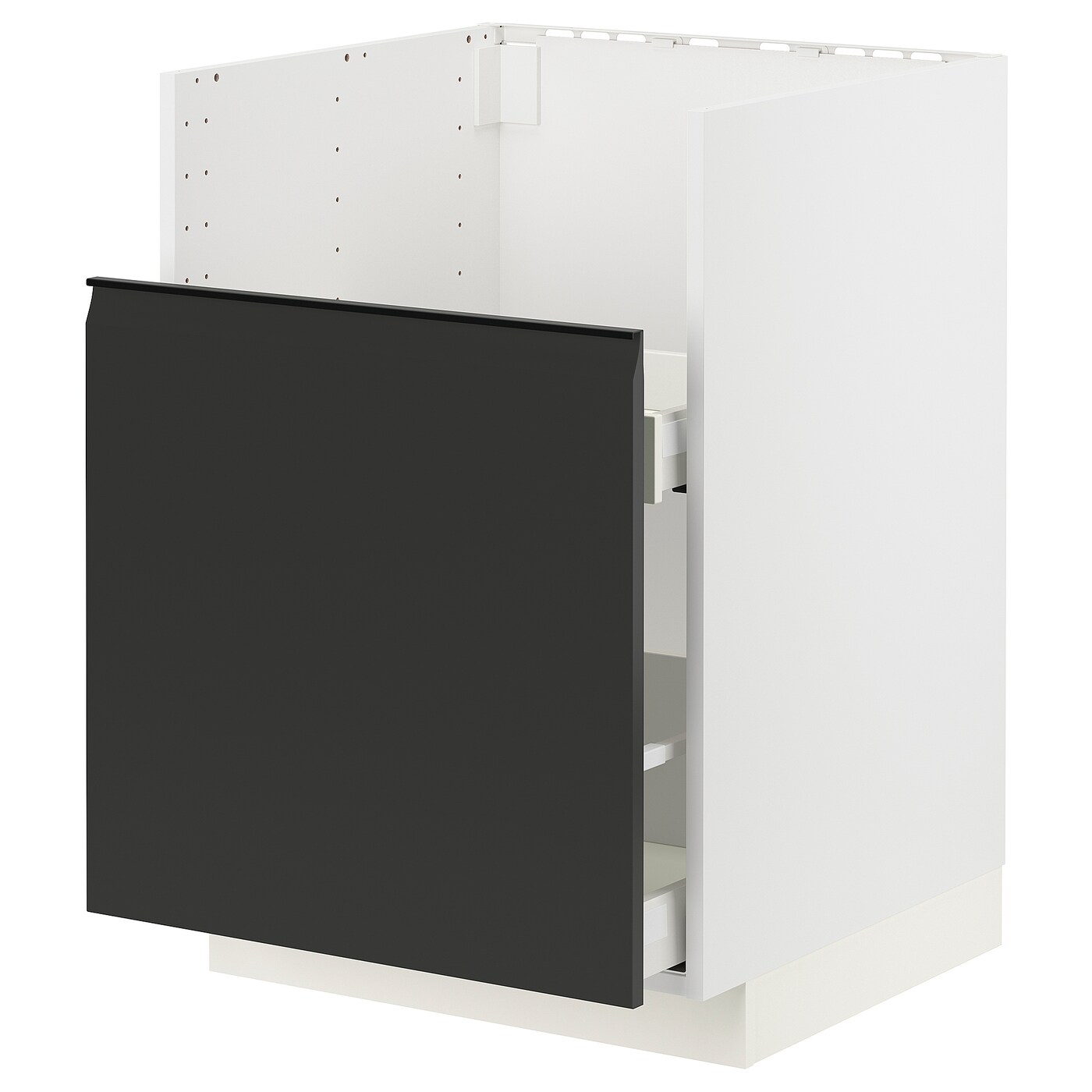 Напольный шкаф - METOD IKEA/ МЕТОД ИКЕА,  60х88 см, белый/черный