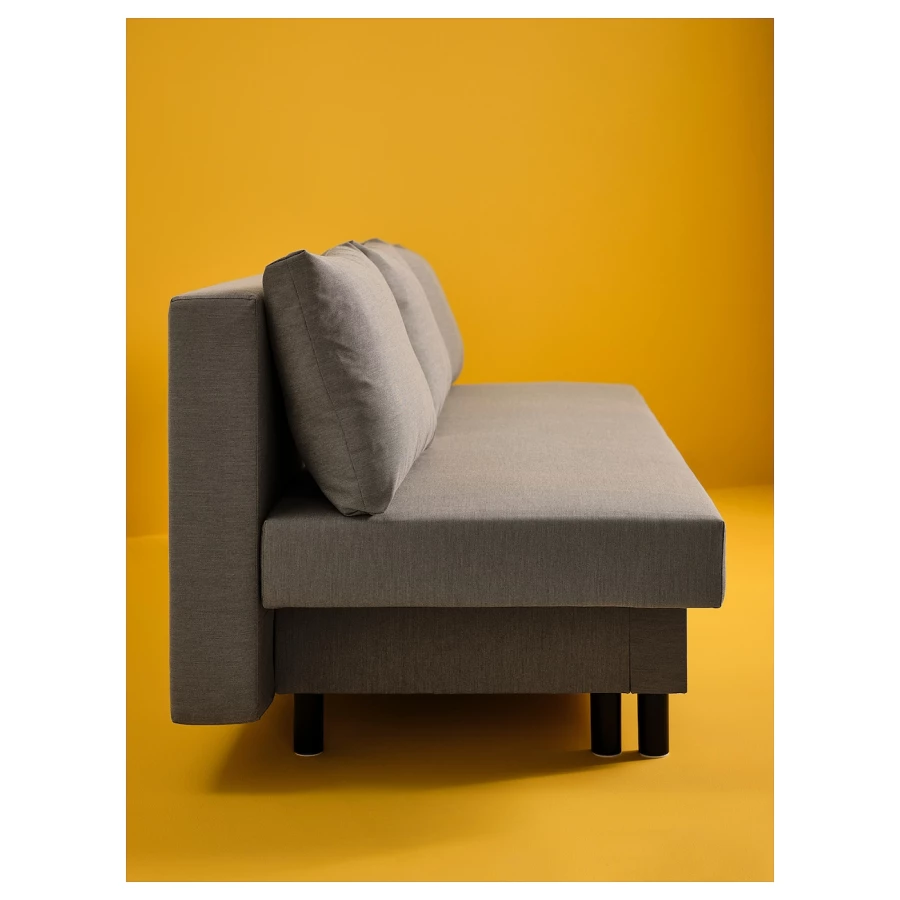 3-местный диван-кровать - IKEA ÄLVDALEN/ALVDALEN/ЭЛВДАЛЕН ИКЕА, 81х82х194 см, серый (изображение №6)
