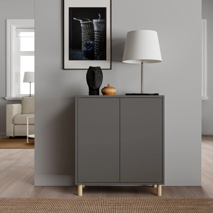 Комбинация для хранения - EKET IKEA/ЭКЕТ ИКЕА, 70x35x80 серый (изображение №3)