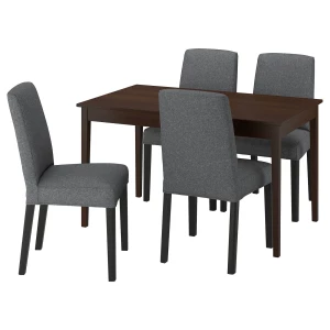 NÄSINGE / BERGMUND Стол и 4 стула ИКЕА