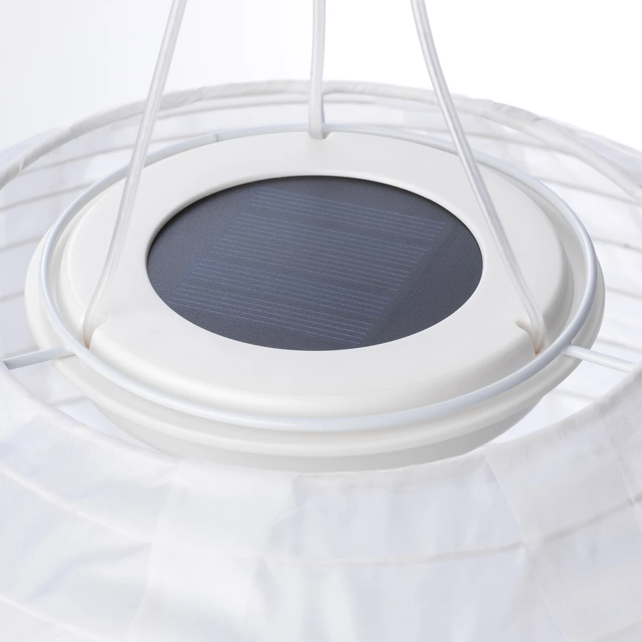 Подвесной светильник на солнечной энергии - IKEA SOLVINDEN, 30х26 см, белый, СОЛВИНДЕН ИКЕА (изображение №2)